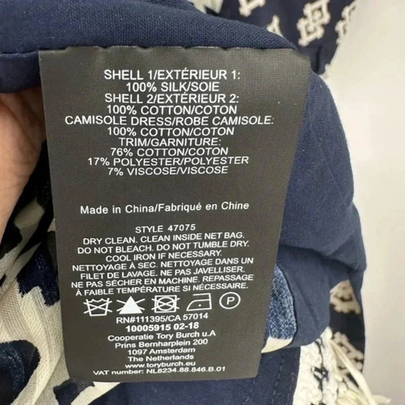 NEW Tory Burch Beatrice Dress Tapestry Geo Caftan Fringe Size 4 B472 - Picture 6 of 7